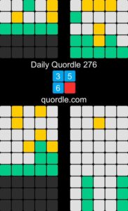 Quordle 276 Answers for 27 October,2022