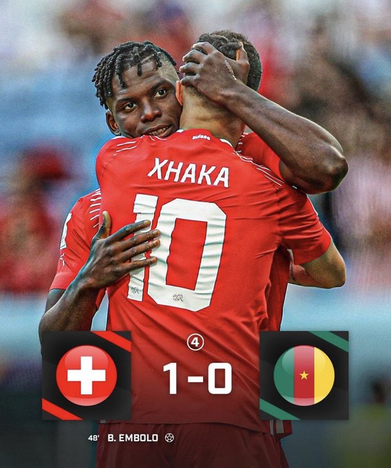 FIFA Worldcup 2022: Switzerland Vs. Cameroon Match Summary