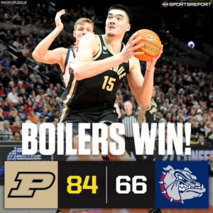 Gonzaga faced a crushing defeat, 84-66, to the Purdue