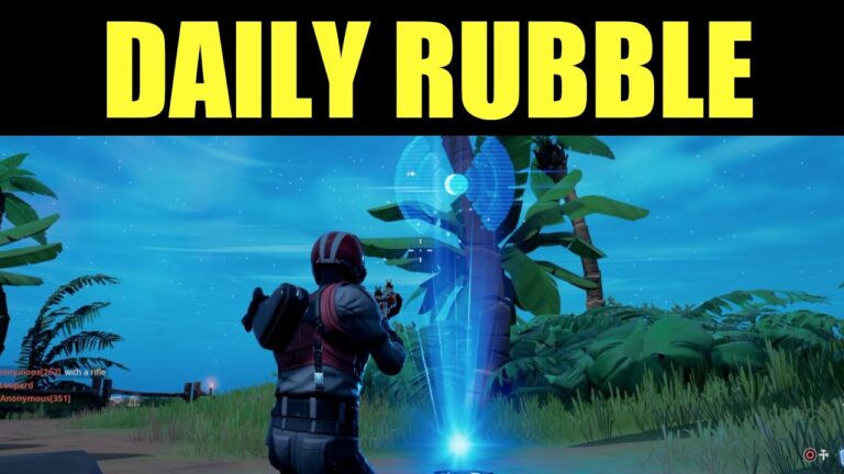Where is the Daily rubble Fortnite located and how do I get there?