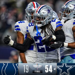 Dallas Cowboys put up a historical 54 points and crushed the Colts
