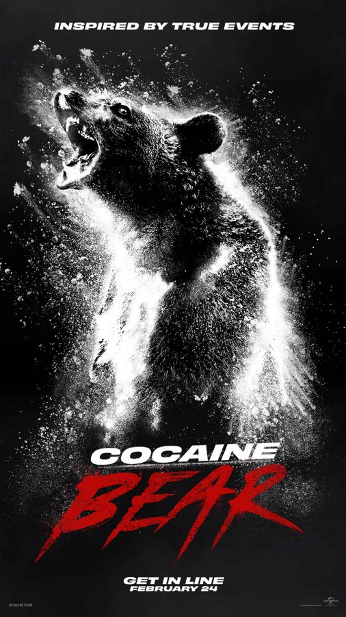 Cocaine Bear film’s trailer: based on Elizabeth Bank’s true story.