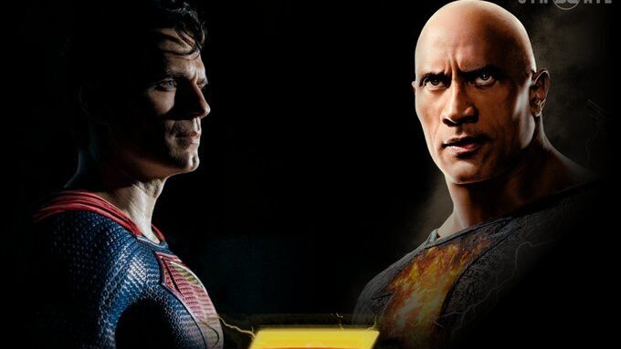 Henry Cavill as Superman & Dwayne Johnson as Black Adam