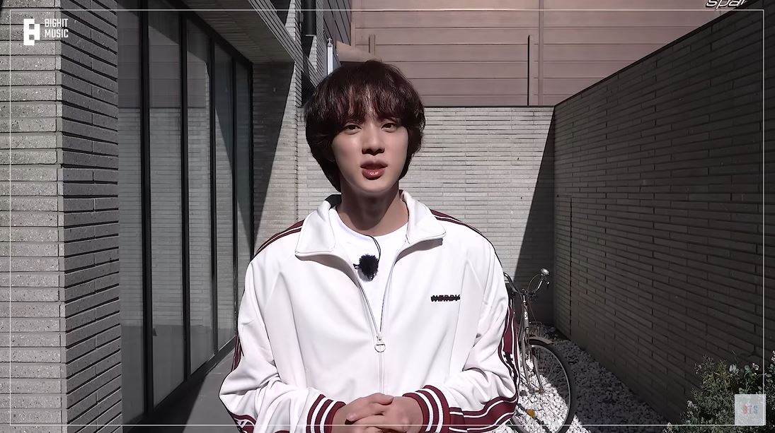 BTS's Jin shared an emotional video message to the ARMY