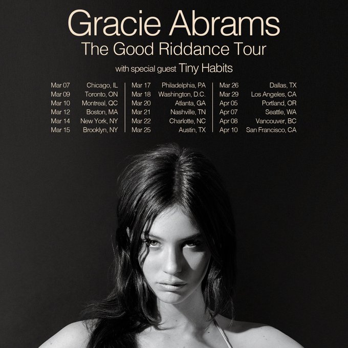 Gracie Abrams will start the Good Riddance Tour