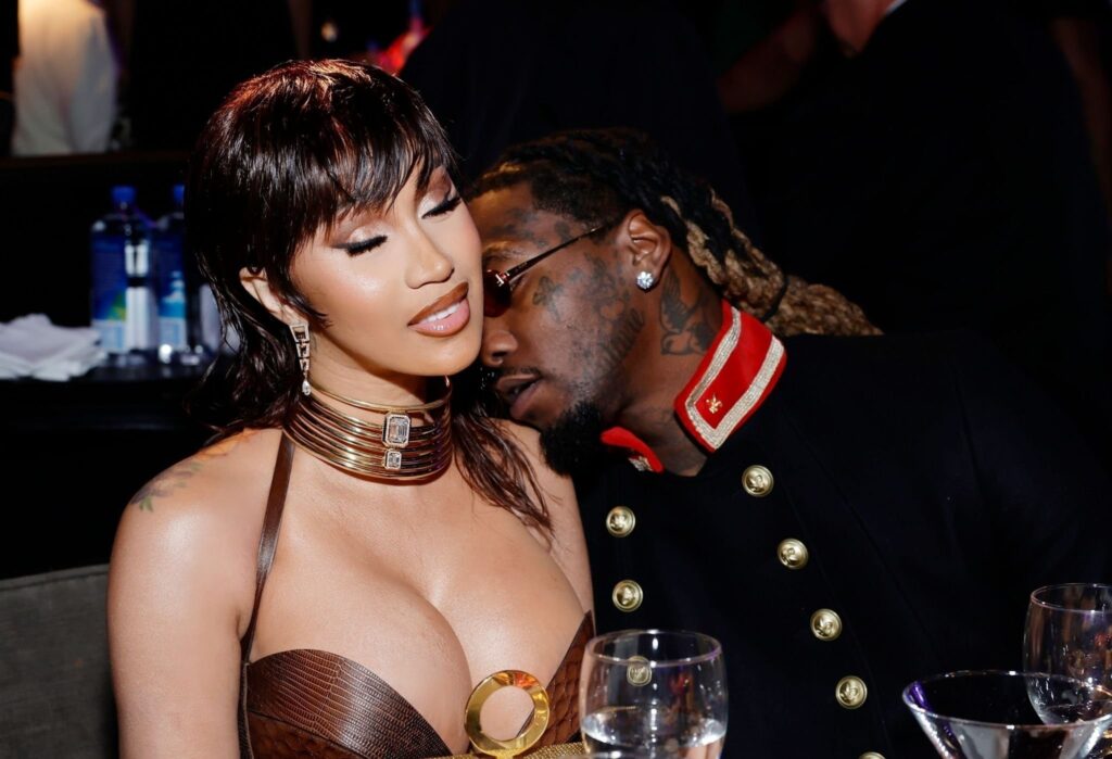 The sensual images of Cardi B and Offset from the Pre-Grammy Gala