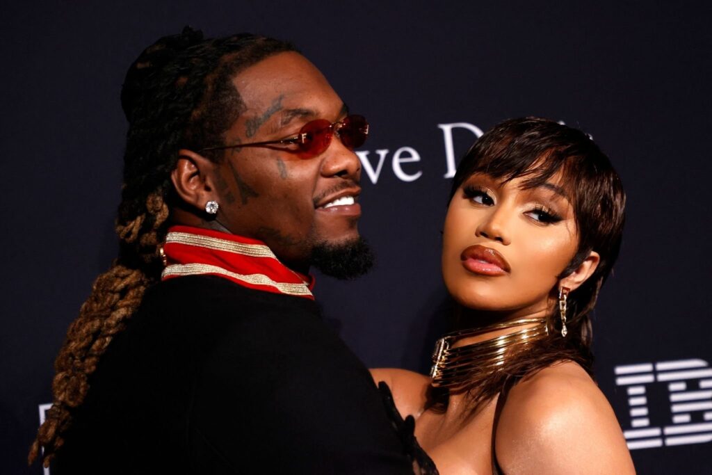 Offset and Cardi B  at the Pre-Grammy Gala