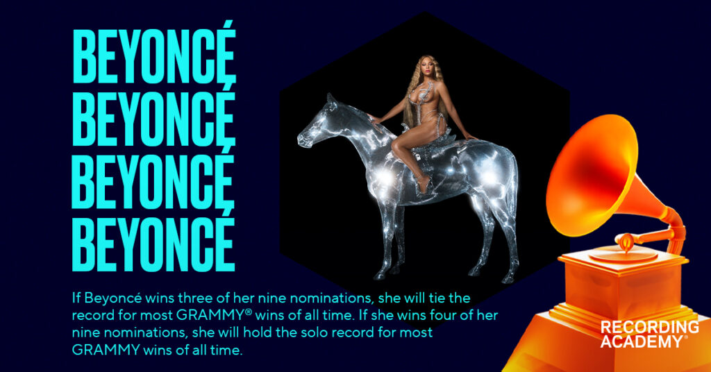 Queen Bey (Beyonce) created history by winning 32 Grammy awards,
