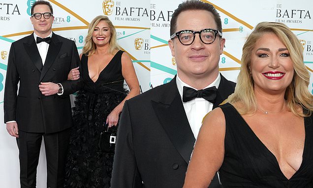 Brendan Fraser spotted with his GF Jeanne Moore at BAFTA