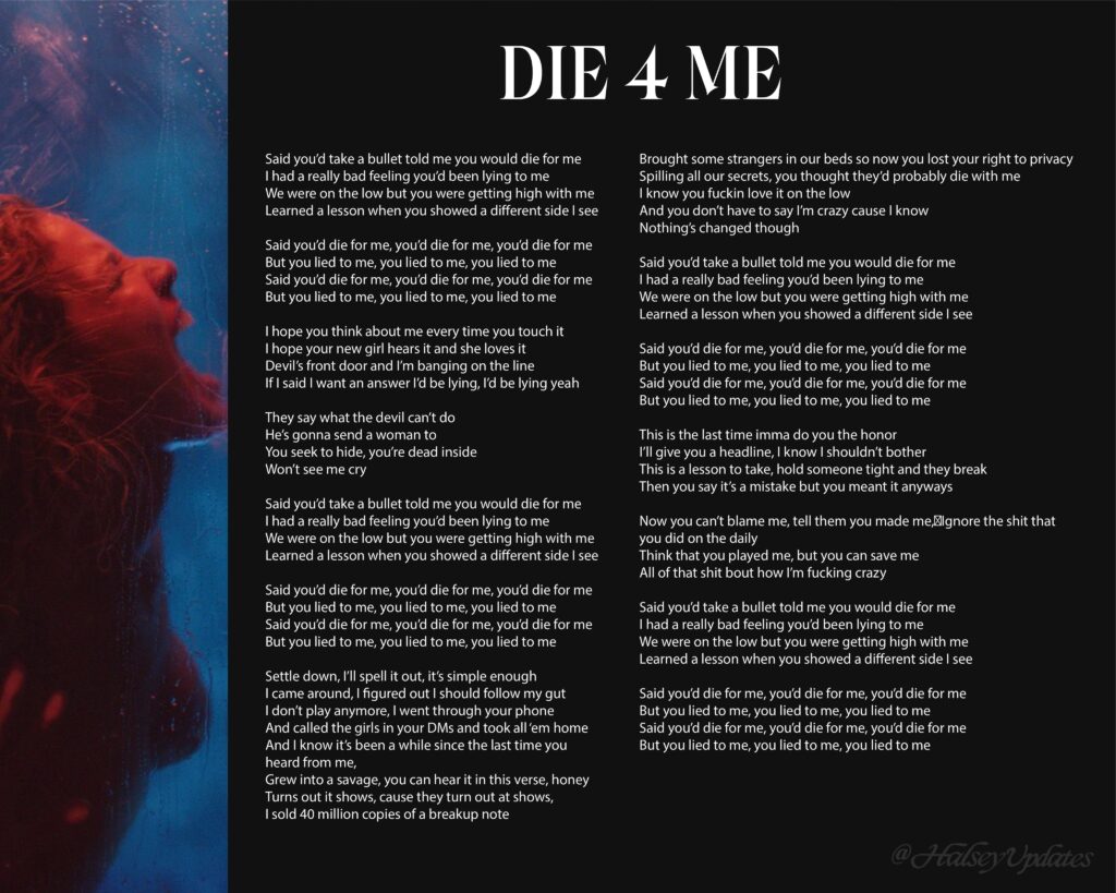 ‘Die 4 Me’ by Halsey