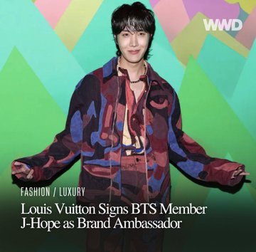 J-Hope becomes the brand ambassador for Louis Vuitton