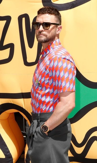  Justin Timberlake appeared in the Louis Vuitton Menswear Spring Summer 2023 collection in January