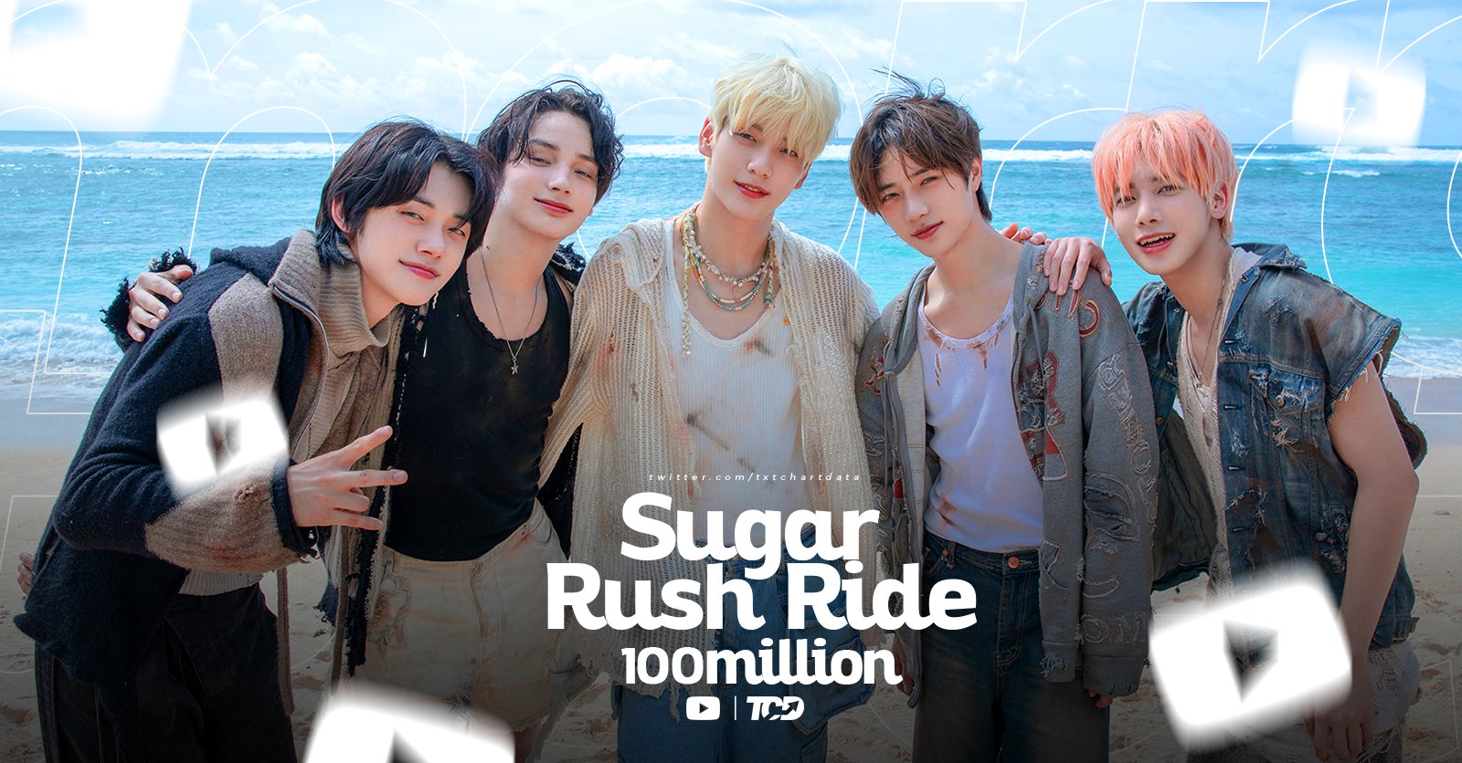 "Sugar Rush Ride" is the fastest MV of TXT to earn 100M views