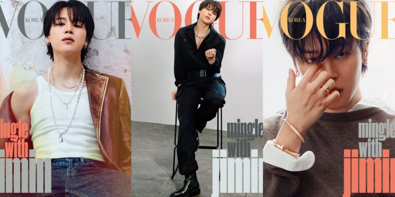 Jimin of BTS wears a sensual, embellished outfit for Vogue Korea