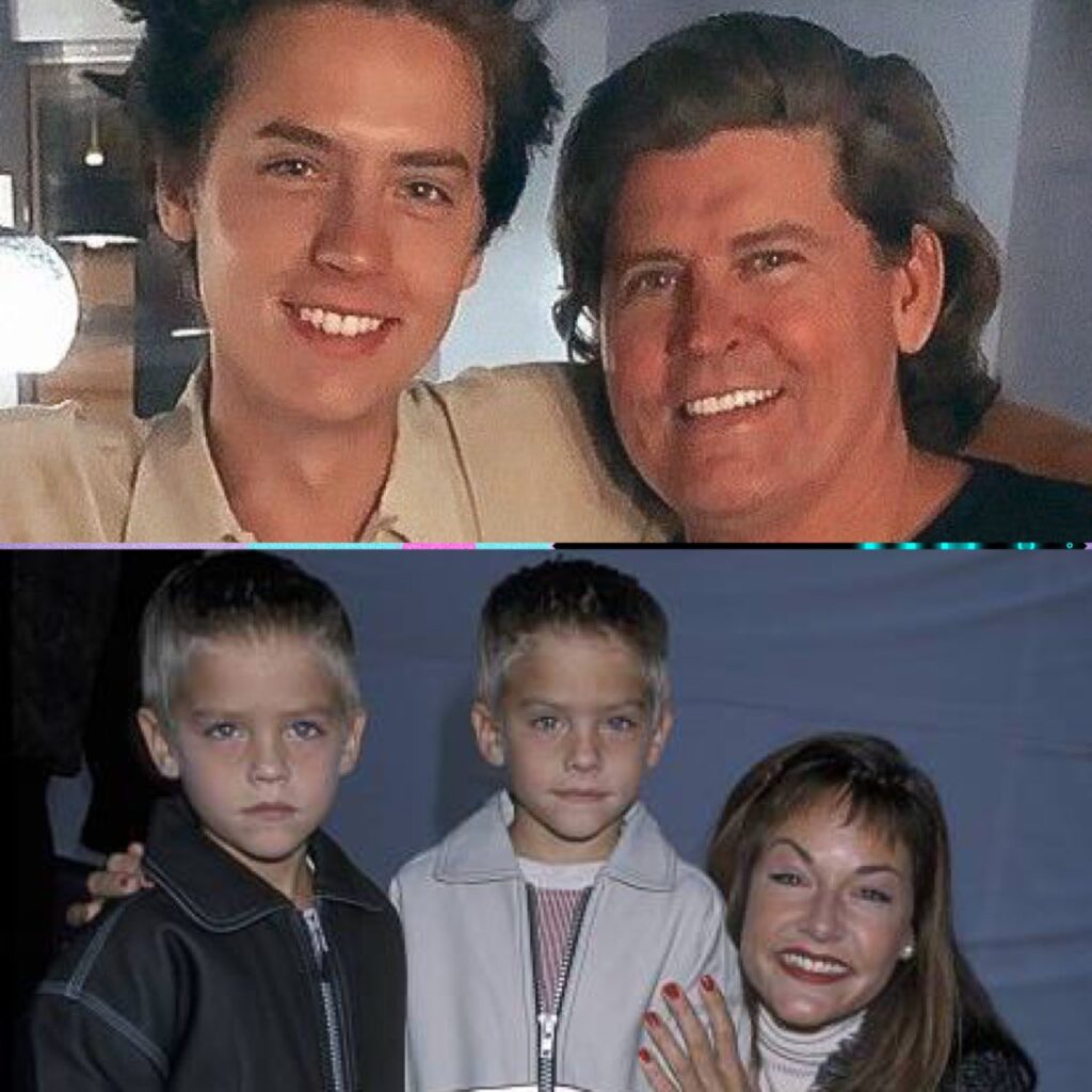 Cole Sprouse with his family