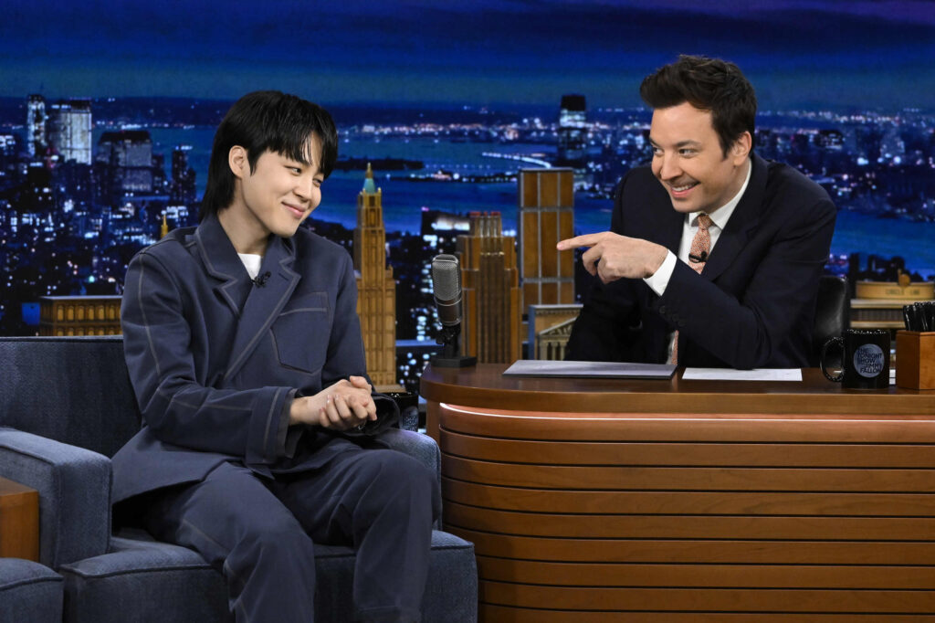 Jimin appeared at the Tonight Show Starring Jimmy Fallon