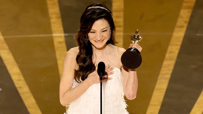 The first Asian actress to win the Best Actress Oscar, Michelle Yeoh 