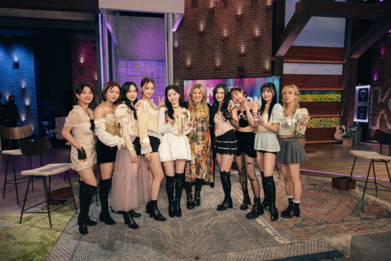 TWICE embraces romantic style on “The Kelly Clarkson Show,” wearing corset dresses