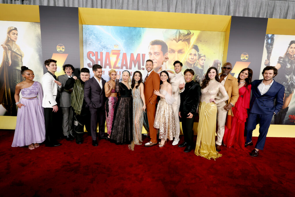 The cast of the upcoming Dc film, Shazam! Fury Of The Gods.