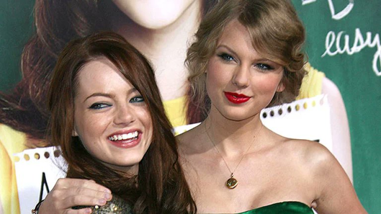 Taylor Swift with Emma Stone