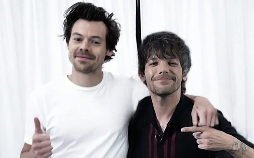 Louis Tomlinson with  Harry Styles